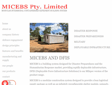 Tablet Screenshot of micebs.com